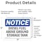 Signmission Diesel Fuel Above Ground Storage Tank OSHA Notice Sign, Vinyl Decal, 7in W x 5in L, 2PK OS-2PACK-NS-D-57-L-10993 - alternate 2